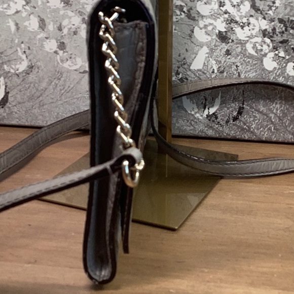 Kate Spade Grey Fiona Embossed Leather Bag Crossbody - Picture 5 of 11